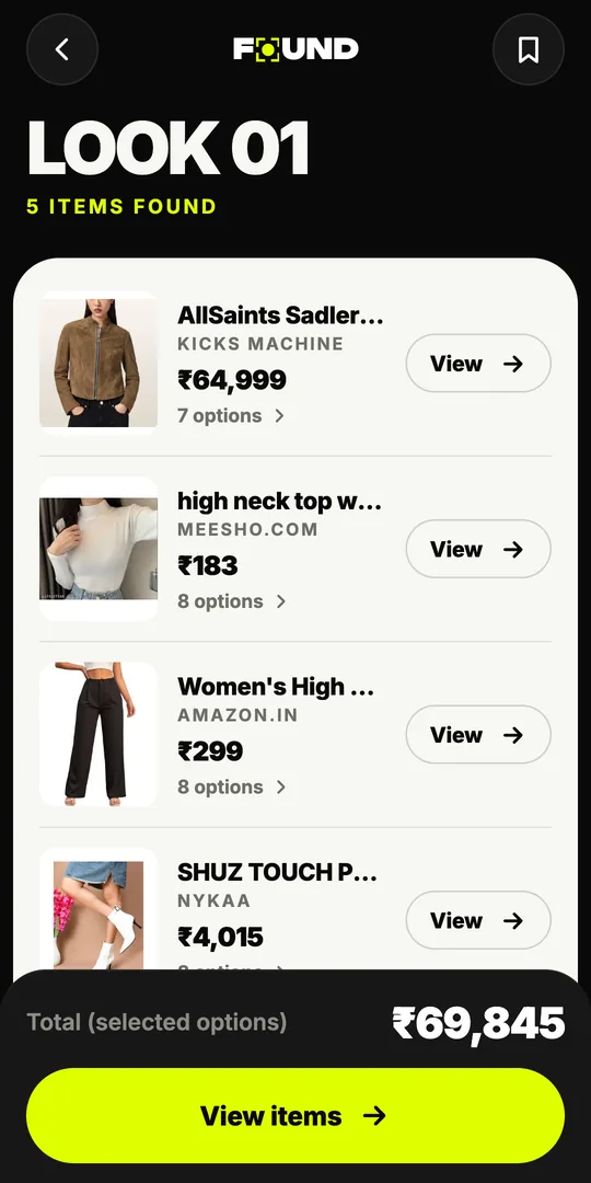 Shop the look with prices